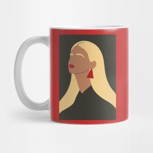 Minimalistic Woman Portrait Mug